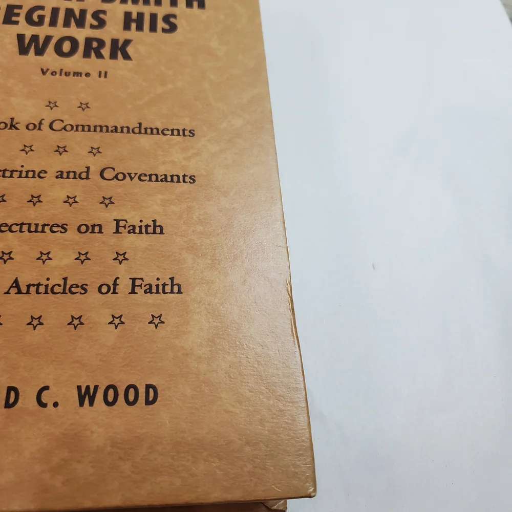 Joseph Smith Begins His Work Volume II Book Hardcover 1995 Wilford C Wood